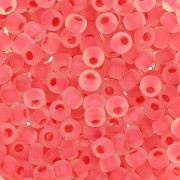 Perles rocailles Preciosa  9/0 2.5 mm - Crystal Cranberry mat x20g