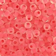 Perles rocailles Preciosa  9/0 2.5 mm - Crystal Cranberry mat x20g