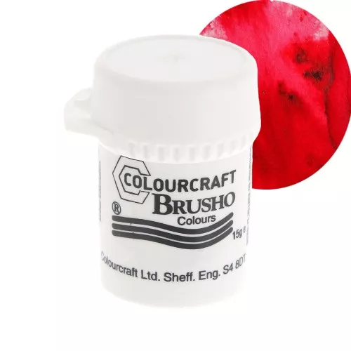 Pigment en poudre aquarellable Brusho Colours - Rose Red x15 g