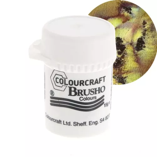 Pigment en poudre aquarellable Brusho Colours - Moss Green x15 g