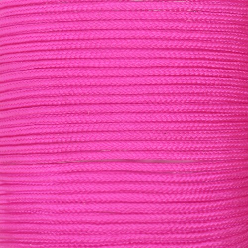 Fil de jade / Fil nylon tressé 0.8 mm Rose Fluo x2.90 m