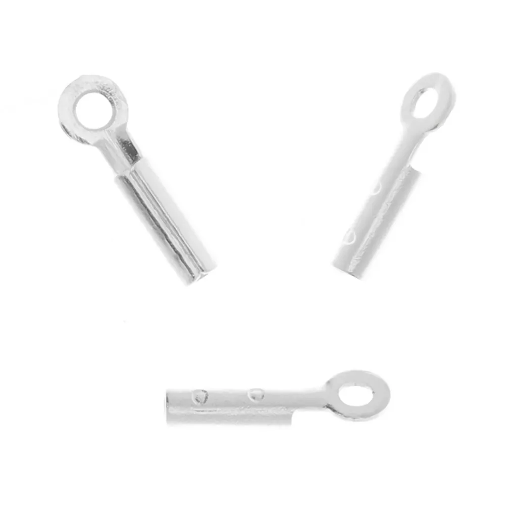 10 Pinces à Lacets En Argent 925 - Diamètre 2mm, Pour Bijoux Ou Artisanat