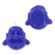 Tête de Bouddha 12 mm Bleu foncé x1|raw }}