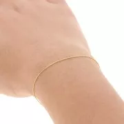 Chaîne maille Paloma 0.6 mm - Acier inoxydable 316L Doré x50cm