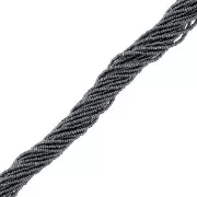 Charlottes Preciosa 15/0 - Jet Hematite x9g