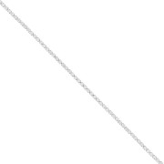 Chaîne strass en Oxyde de Zirconium taillé 2 mm - Acier inoxydable 304 - Crystal x50cm