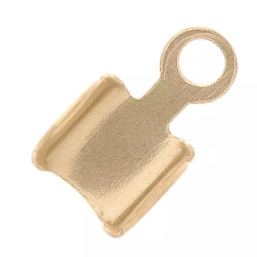 Embout pour chaîne strass 3 mm - Acier inoxydable 304 Doré x4