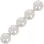 Crystal - Perles nacrées PureCrystal 5810 8 mm White Pearl x5 Perles nacrées PureCrystal 5810 8 mm White Pearl x5