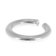 Bague anneau large - taille 53 - Placage Argent fin vieilli x1