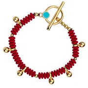 Breloque boule 12x6.5 mm - Placage Argent fin vieilli x1