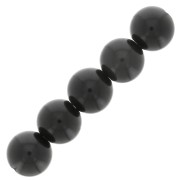 Perles rondes 4 mm pierre gemme - Obsidienne x20