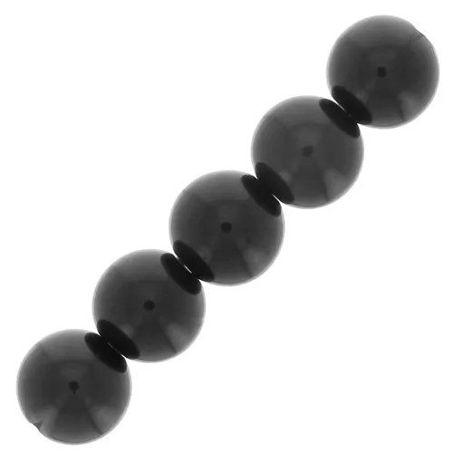 Perles rondes 6 mm pierre gemme - Obsidienne x15