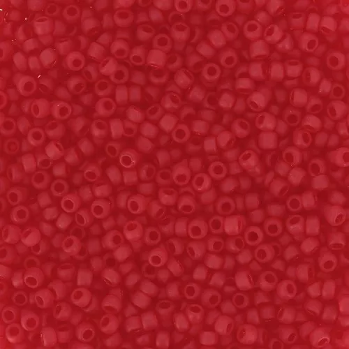 Rocaille Toho 15/0 TO15R5BF - Transparent Siam Ruby Frosted x8g