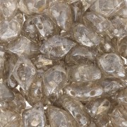 Perles en verre Gemduo 2 trous 8x5 mm - Crystal Gleam Orange Glaze x10g