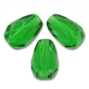 Poires facettées 10x7 mm Green x20|raw }}