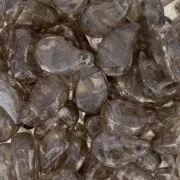 Perles en verre deux trous Paisley Duo 9x5.5 mm - Crystal Gleam White Glaze x10g