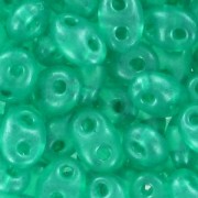 Twin beads 2,5x5 mm Green Pearl x20g|raw }}