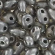Twin beads 2.5x5 mm Dark Grey Pearl x20g