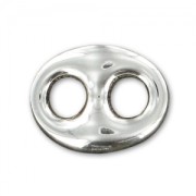 Intercalaire grain de café 15x12 mm en Argent 925 x1