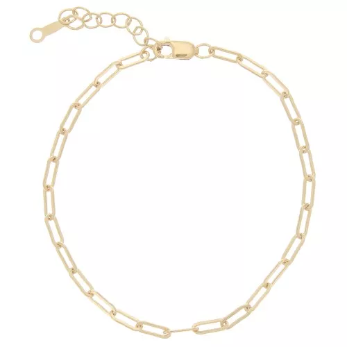 Bracelet maille Rectangle 2.55 mm en Gold filled (or laminé) x15 cm