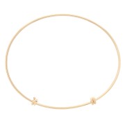 Bracelet jonc lisse taille ajustable 75 - 85 mm -  Gold filled (or laminé)  x1|raw }}