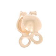 Cache noeuds 3.5 mm avec anneaux fermés en Gold filled (or laminé) x4