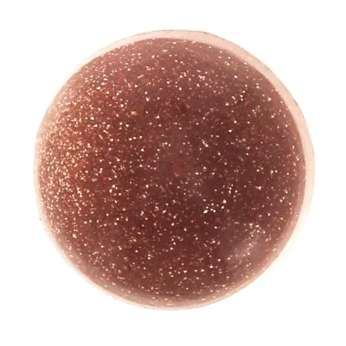 Cabochon rond 6 mm Gold Stone - Imitation Pierre de soleil x1