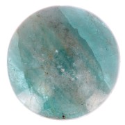 Cabochon rond 12 mm en pierre gemme - Apatite x1