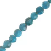 Perles rondes facettées 3 mm pierre gemme - Apatite x25