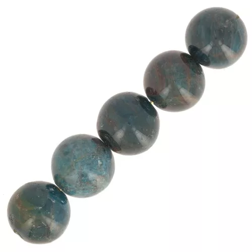 Perles rondes 12 mm pierre gemme - Apatite x1