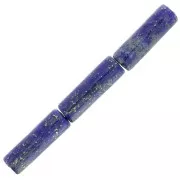 Perles tubes en pierre gemme 15x5 mm - Lapis lazuli x5