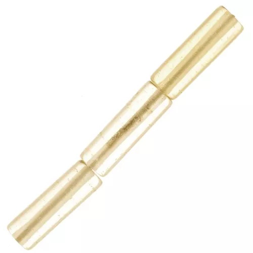 Perles tubes 15x5 mm imitation pierre gemme - Hydro Citrine x5