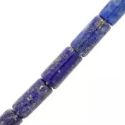 Perles tubes en pierre gemme 10x5 mm - Lapis lazuli x5