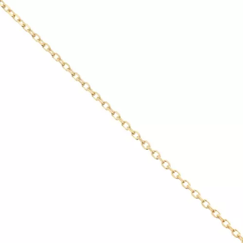 Chaîne maille Forçat limée 1.3 mm - Plaqué Or 3 microns x50cm