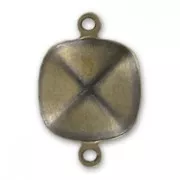 Serti intercalaire à coller pour cabochon PureCrystal 4470 10 mm - Bronze x1