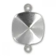 Serti intercalaire à coller pour cabochon PureCrystal 4470 10 mm - Rhodié x1