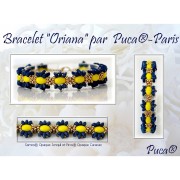 Perles en verre Samos® par Puca® 7x5 mm - Opaque Jonquil Capri Gold x10g