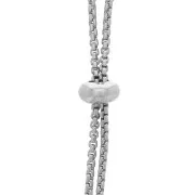 Bracelet réglable pour intercalaire maille vénitienne - Acier Inox 316L x21cm