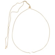 Collier réglable pour intercalaire maille Vénitienne Acier inox 304L Doré x70cm|raw }}