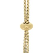 Collier réglable pour intercalaire maille Vénitienne Acier inox 304L Doré x70cm