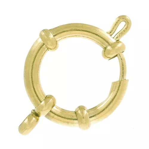 Fermoir bouée 1 attache 14 mm en Acier inoxydable 304 Doré x1