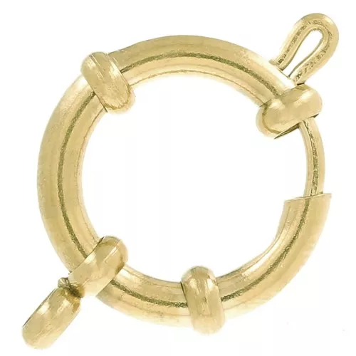 Fermoir bouée 16 mm avec une attache en Acier inoxydable 304 Doré x1