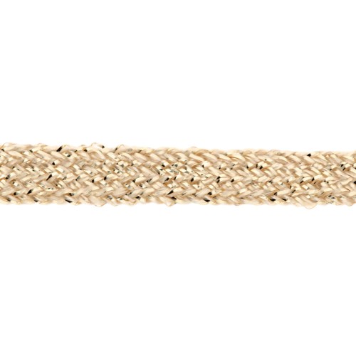 Ruban 4 mm Light Gold fil doré x 1m