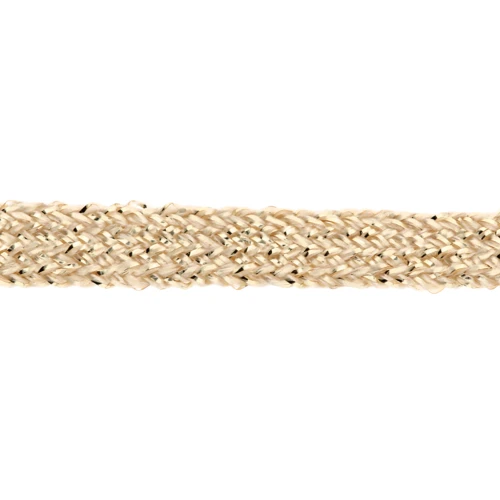 Ruban 4 mm Light Gold fil doré x 1m