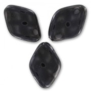 Perles torsadées nacrées 19x13 mm Black x10