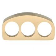 Poussoir 12x3 mm pour 3 cordons de 3 mm - Acier inoxydable 304 Doré  x1|raw }}