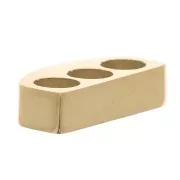 Poussoir 12x3 mm pour 3 cordons de 3 mm - Acier inoxydable 304 Doré x1