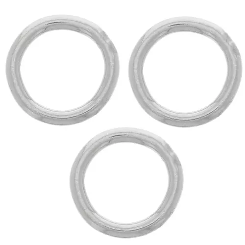 Anneaux fermés 5x0.7 mm en Acier inoxydable 316L x25