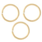 Anneaux ouverts 10x1 mm en Acier inoxydable 316L Doré x10