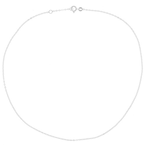 Tour de cou chaîne maille Forçat miroir 1.4 mm - Argent 925 x42 cm